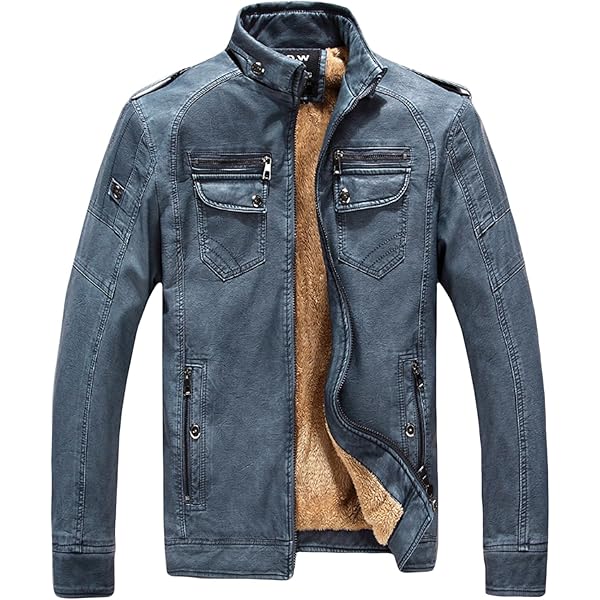 YangguTown YGT Men's Stand Collar Cotton Outwear Coat Jacket