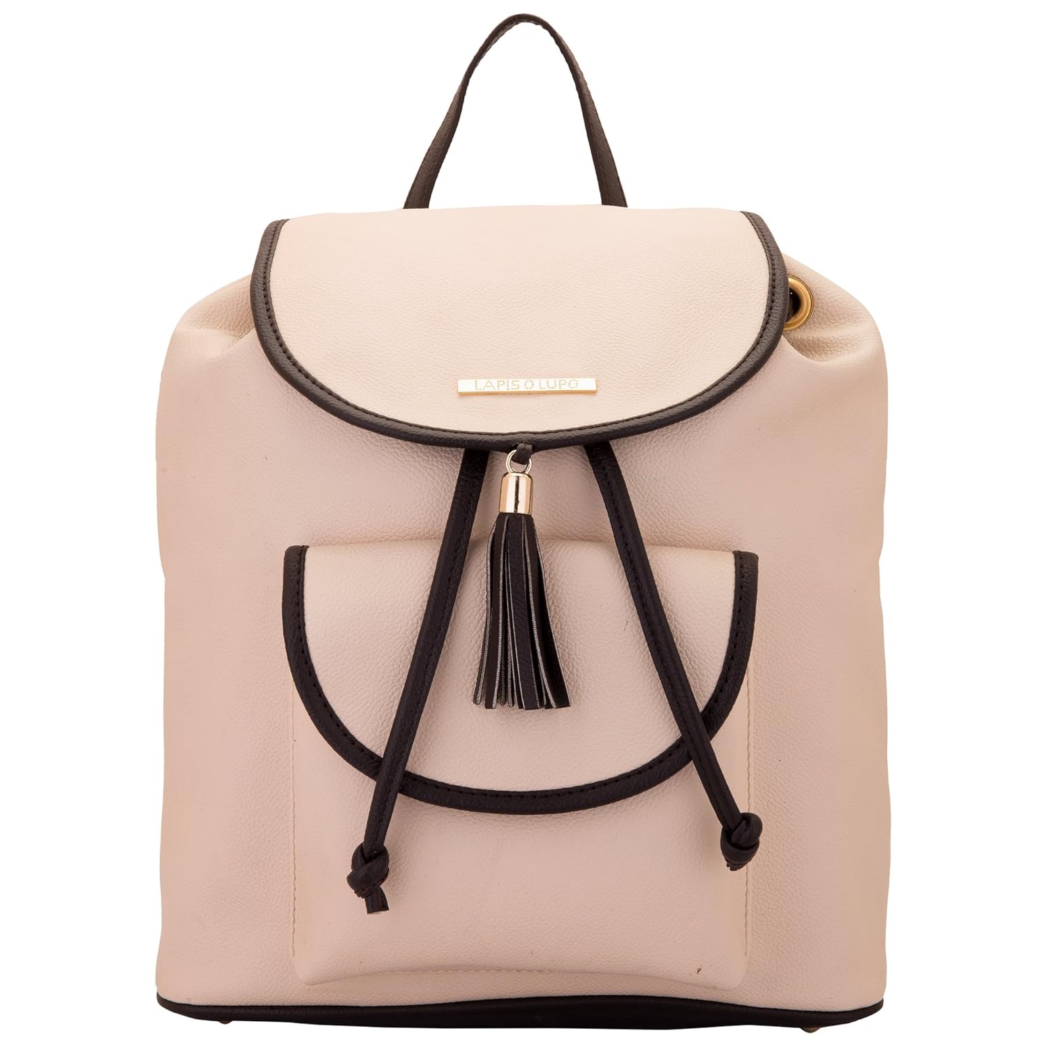lapis o lupo women's backpack handbag(off white,llbp0004ow)