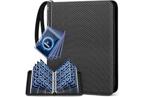 Mlikero Card Binder 9 Pocket, Trading Card Binder with Card Display Design, 720 Double Sided Pocket PU Collection Binder, Card Albums for MTG, TCG, and Sports Cards