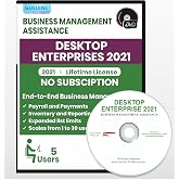 Quick -B ooks - Desktop Enterprise 2021 | DVD | 5 Users | Lifetime Version | No Subscription | Only for PC not for Mac