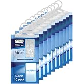 Emily's Choice Ocean Breeze Hanging Moisture Absorber 9.8oz (10 Pack) - Eliminates Musty Odors for Fresher,Ideal for Closet, RV, Boat,Large 16oz / 500ml Catch Basin/Comparable to Damp Rid