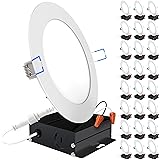 Sunco Lighting 24 Pack 6 Inch Ultra Thin LED