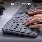 Logitech Signature Slim K950 Wireless Keyboard Graphite UK Layout view 7