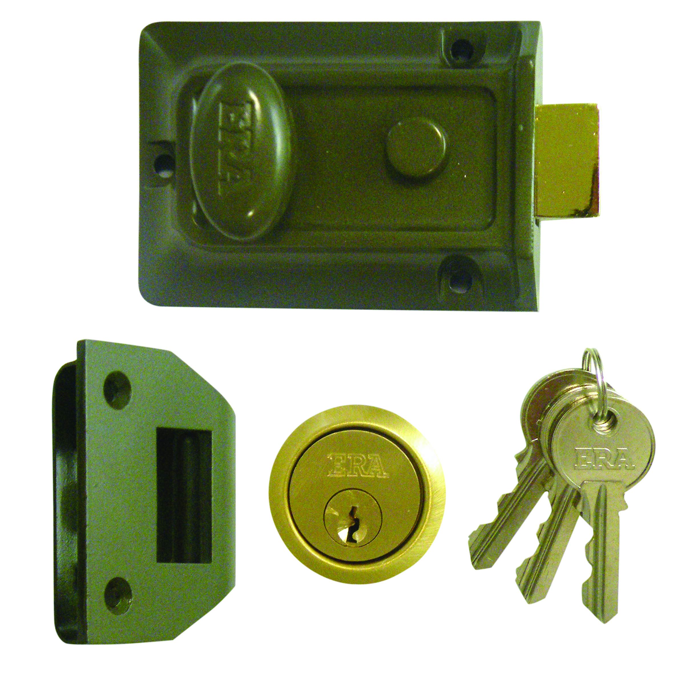 ERA 60mm Tradtional Nightlatch - Brass Body