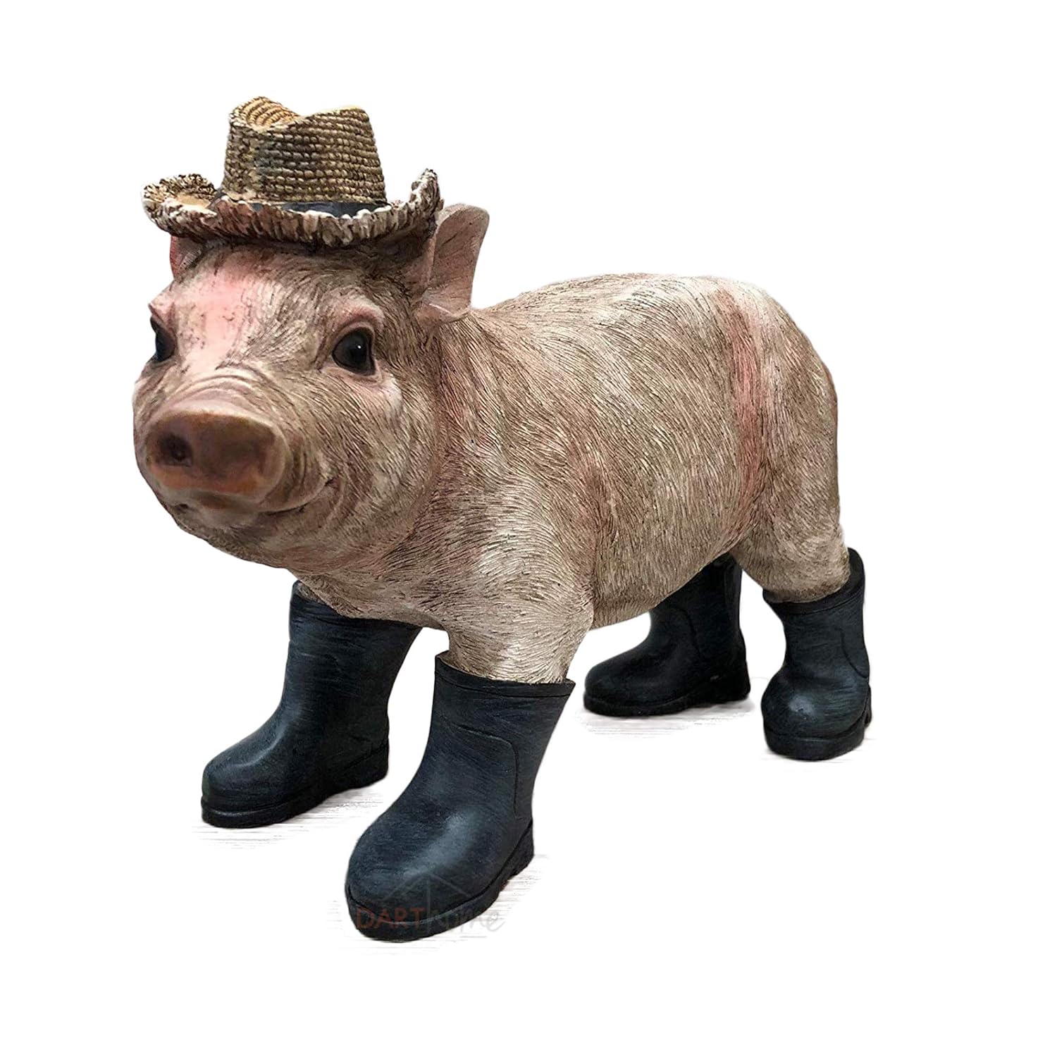 Vintage Resin Home Garden Pig Animal Sculpture Figurine Statue Large