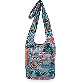Women Shoulder Handbags Fashion canvas Hippie Crossbody Bags Bohemian Animal Prints Hobo Bags