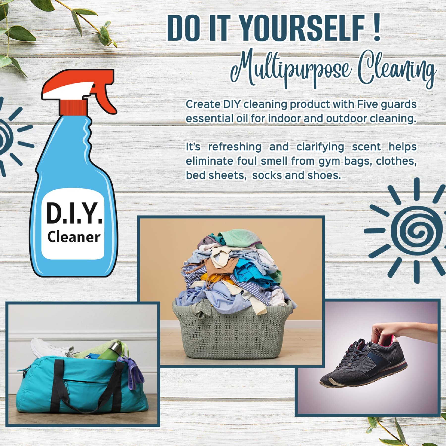 Natural Riches Five Guards Essential Oil Blend for Health Shield Aromatherapy with Clove Cinnamon Lemon Rosemary Eucalyptus Oil - 30ml