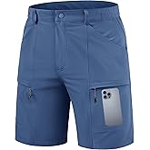 TACVASEN Men's Hiking Cargo Shorts 10" Quick Dry Lightweight Stretch Dress Shorts Outdoor Golf Travel with 5 Pockets
