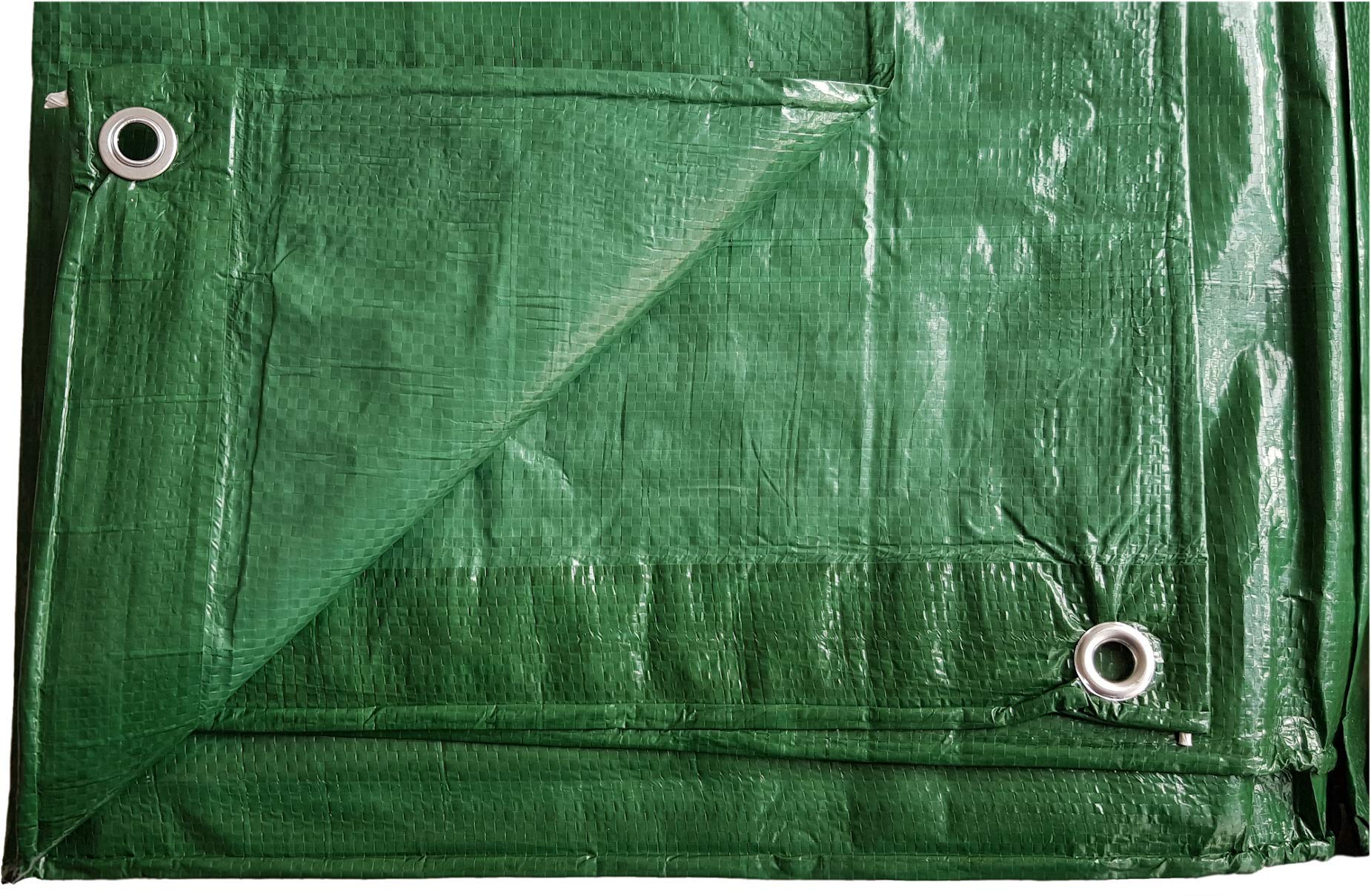 waterproof green tarpaulin/builders tarp/camping ground sheet/garden keep dry and clean/indoor dust sheeting cover up 4m x5m (13ft x 16.25 ft)
