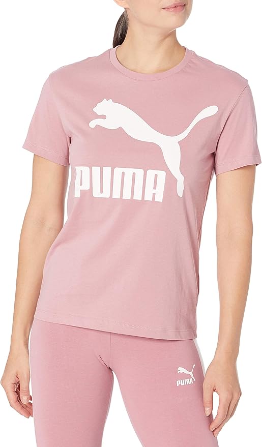 PUMA Women's Classics Logo TShirt, Foxglove, Medium Buy Online at