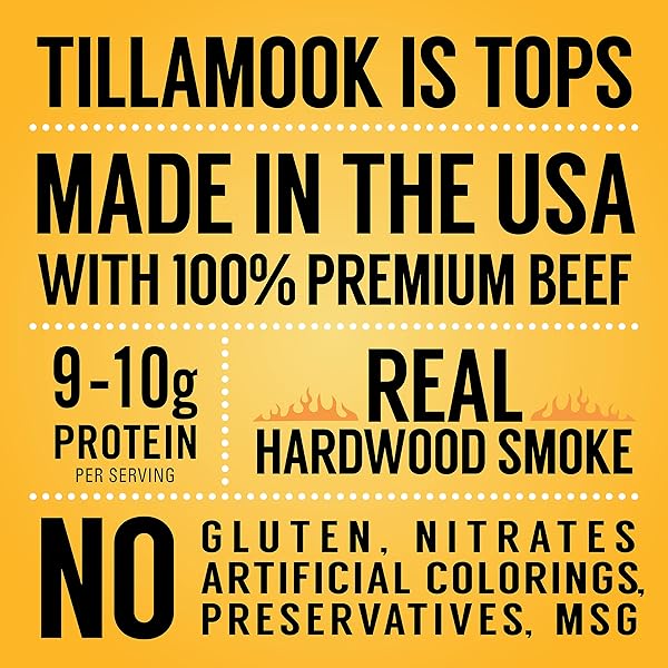 TILLAMOOK COUNTRY SMOKER REAL HARDWOOD SMOKED SILVER DOLLAR JERKY, TERIYAKI, 13 OUNCE