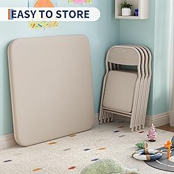 GarveeHome 5-Piece Kids Folding Table and Chairs