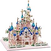 Kadablk Architecture Castle with Flower Series Micro Blocks Building Sets for Adults and Teens, 4000+ PCS Bricks Building Blocks - Upgrade Version
