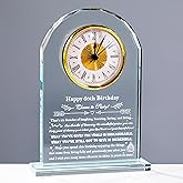 Enjinkail 60th Birthday Gifts for Women Men - Personalized Crystal Clock Gifts 1964 60 Year Old Birthday Present for Her Him - Happy 60th Birthday Gifts Ideas for Mom Dad Unique