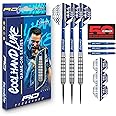 RED DRAGON Game On Professional Player Series Steeltip Darts Set with Dart Flights and Dart Shafts (Stems)
