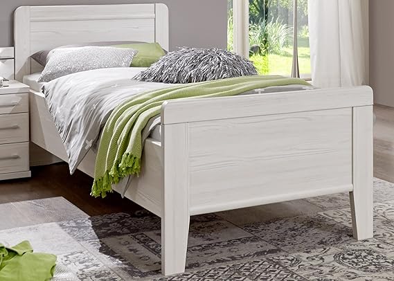 Seniorenbett 100x200 Weiss BV-VERTRIEB Komfortbett höhenverstellbar - (3132)