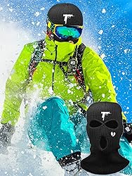 3 Hole Full Face Mask Winter, Outdoor Sports Full