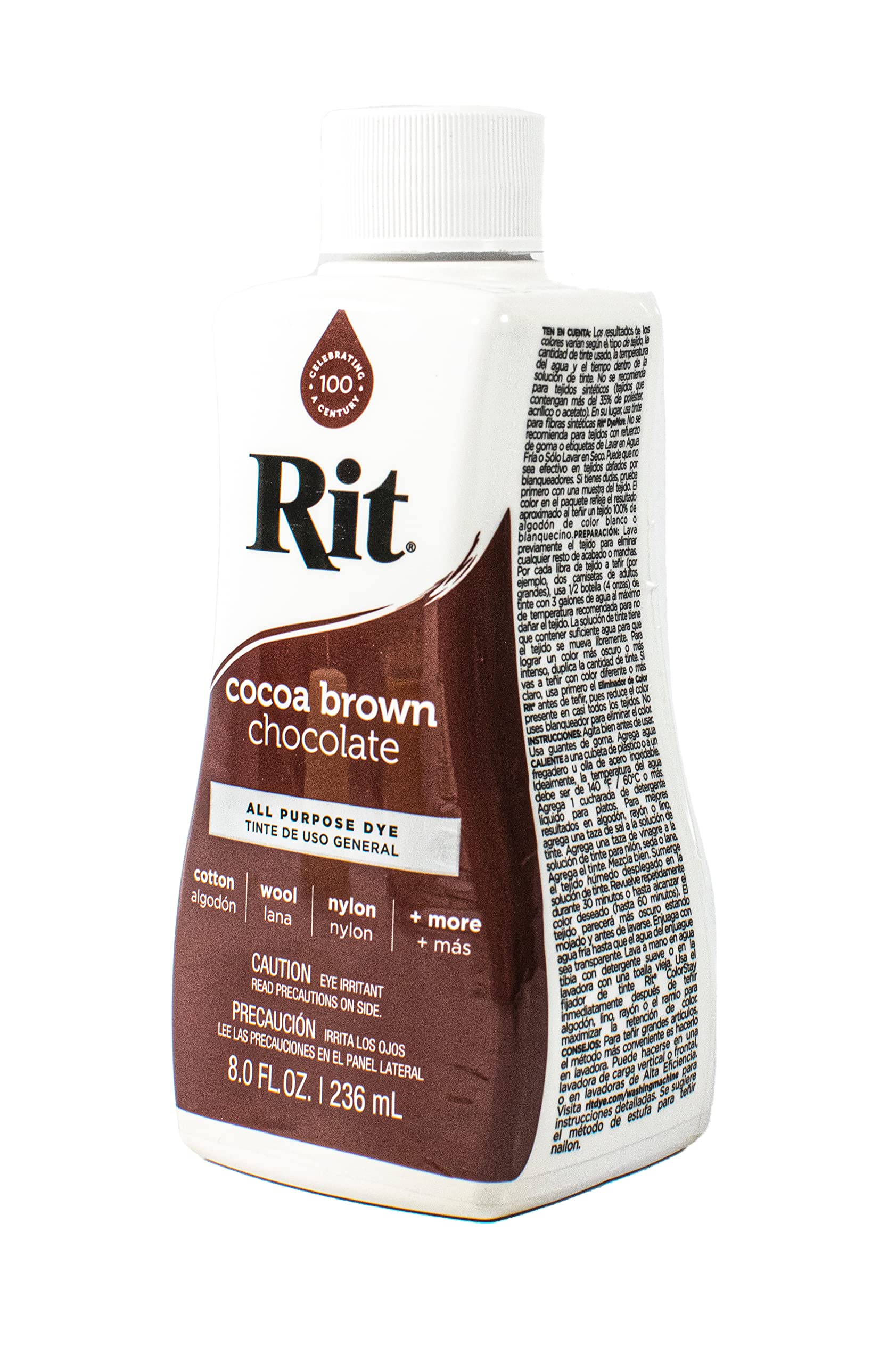 Rit Dye Liquid 236ml Cocoa Brown