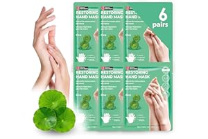 Innerest Original Derma Beauty 6 Pairs Hand Mask, Restoring Cica Hydrating Hand Mask Set, Moisturizing Hand Care, Repair Gloves, Essential Nail Care, Rejuvenation Soothing Gloves