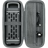 Hard Carrying Case Compatible with Turtlebox Ranger Outdoor Portable Bluetooth 5.4 Speaker, Shockproof EVA Travel Storage Bag with Handle and Accessory Pocket, Case Only (Gray)