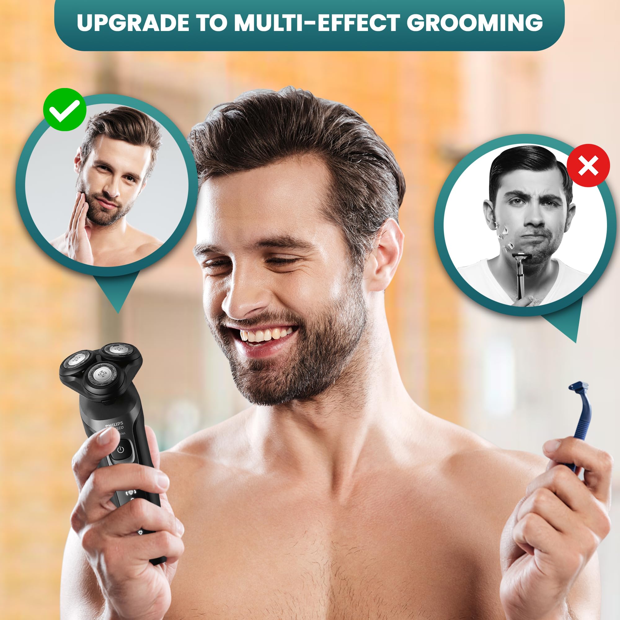 Mua Philips Electric Shavers for Men, Rechargeable AquaTouch Mens ...