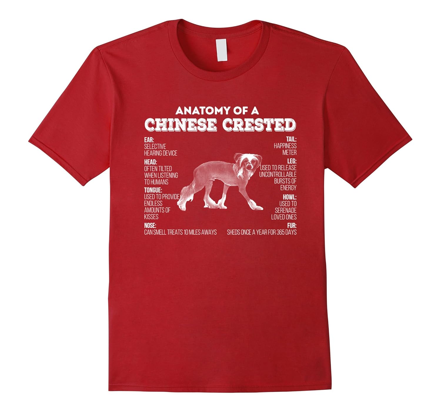 chinese crested t shirt