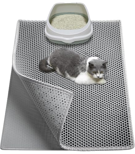 Litter Boxes Machine Washable Cat Litter Mat Large Litter Box