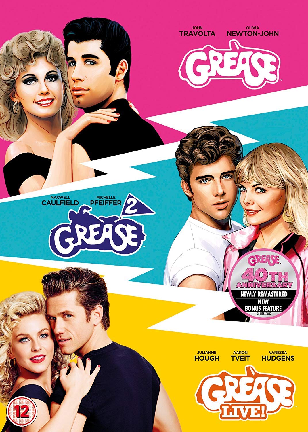 Grease 40th Anniversary Triple (Grease/Grease 2/Grease Live