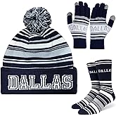 Vintage Classic Skull Cap Beanie Hat Cuffed Winter Hat Knit Comes with Warm Socks Gifts for Men Women Fans