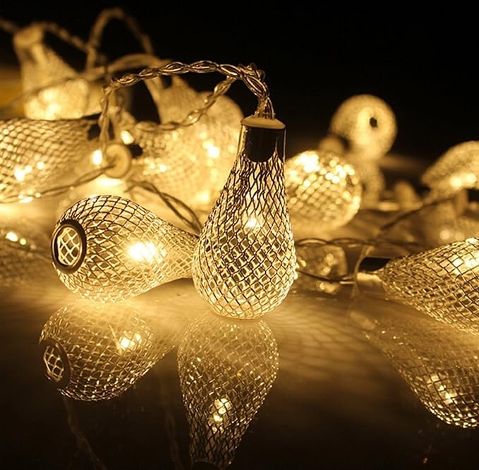 Techno E-Tail Waterdrop 20 Led Decorative Lights For Home,Warm White