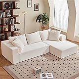 Modular Sectional Sofa, 108" L-Shaped Boneless