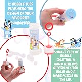Toyland Bluey Bubbles Pack of 12 60ml Solution Wands Maze Lid Party Toys view 3