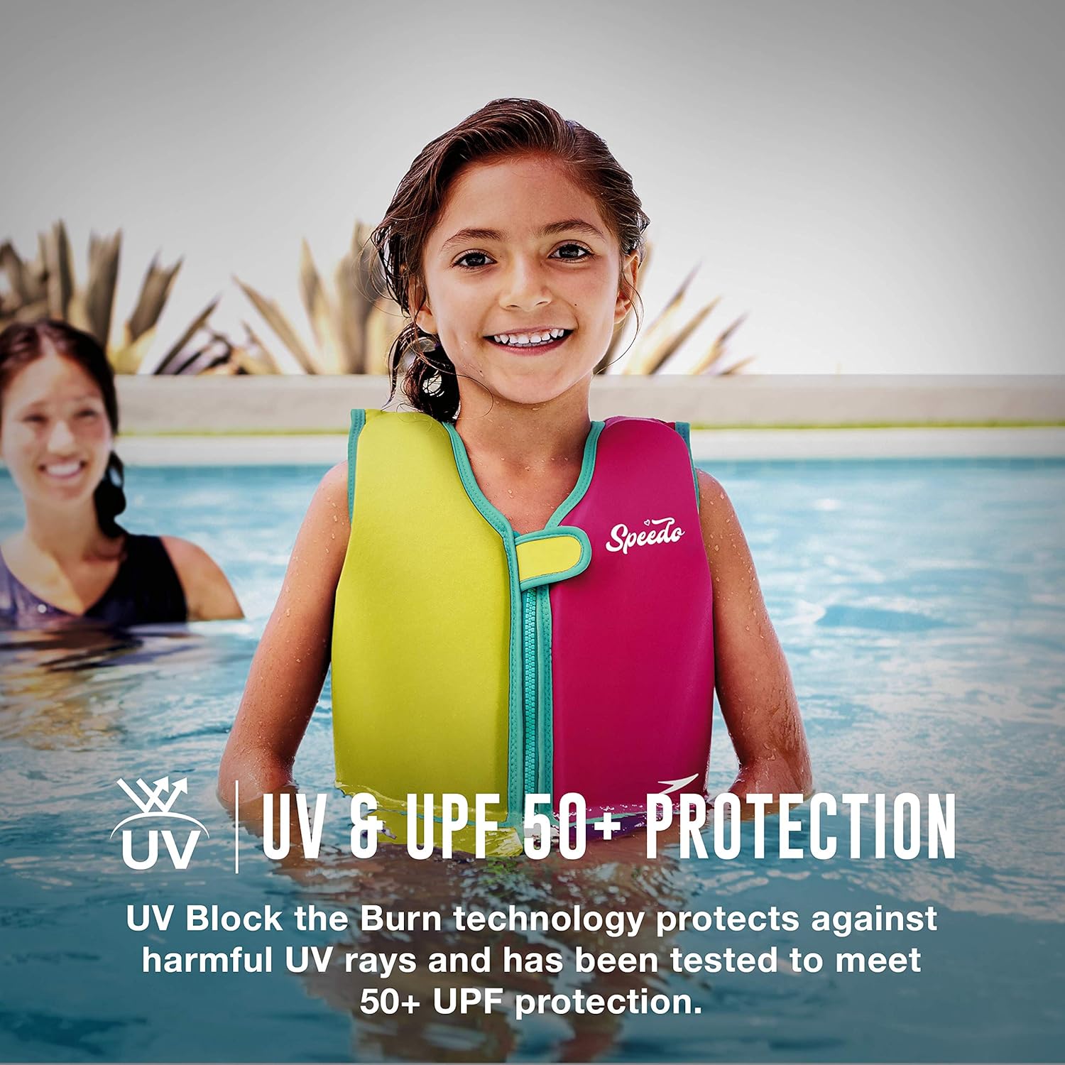 Speedo Kids UPF 50 Begin to Swim Classic Swim Vest