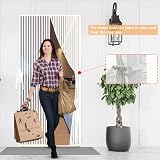 YRH Magnetic Fly Screen Door 90x210 cm White with Stay Open Buckles view 4
