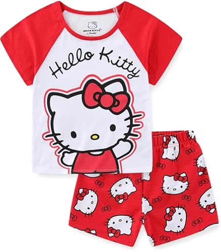 Amazon.com: Hello Kitty Girls Long Sleeve T-Shirt and Pants Set