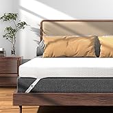 King 3 Inch Gel Memory Foam Mattress Topper with Removable & Washable Breathable Bamboo Cover, CertiPUR-US Certified