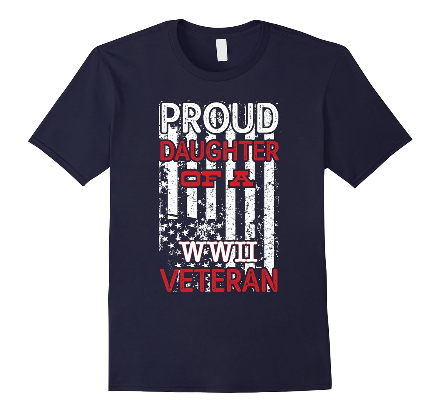 Proud Daughter of a WWII Veteran T-Shirt-Rose