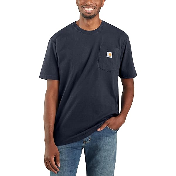【Rest&Recreation】24HS★ POCKET CREWNECK T-SHIRT (X,XL) KingSize Men's Big & Tall Shrink-Less Lightweight Pocket