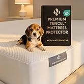 NORTHERNFARE King Size Premium Mattress Protector | 100% Waterproof Tencel Cover | Cooling & Breathable Deep Pocket Mattress Pad King | Noiseless, Hypoallergenic, Soft, Washable Fitted Bed Protector