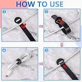 Armiz 100 x Reusable Cable Straps Black Adjustable Hook & Loop 12mm x 150mm view 7