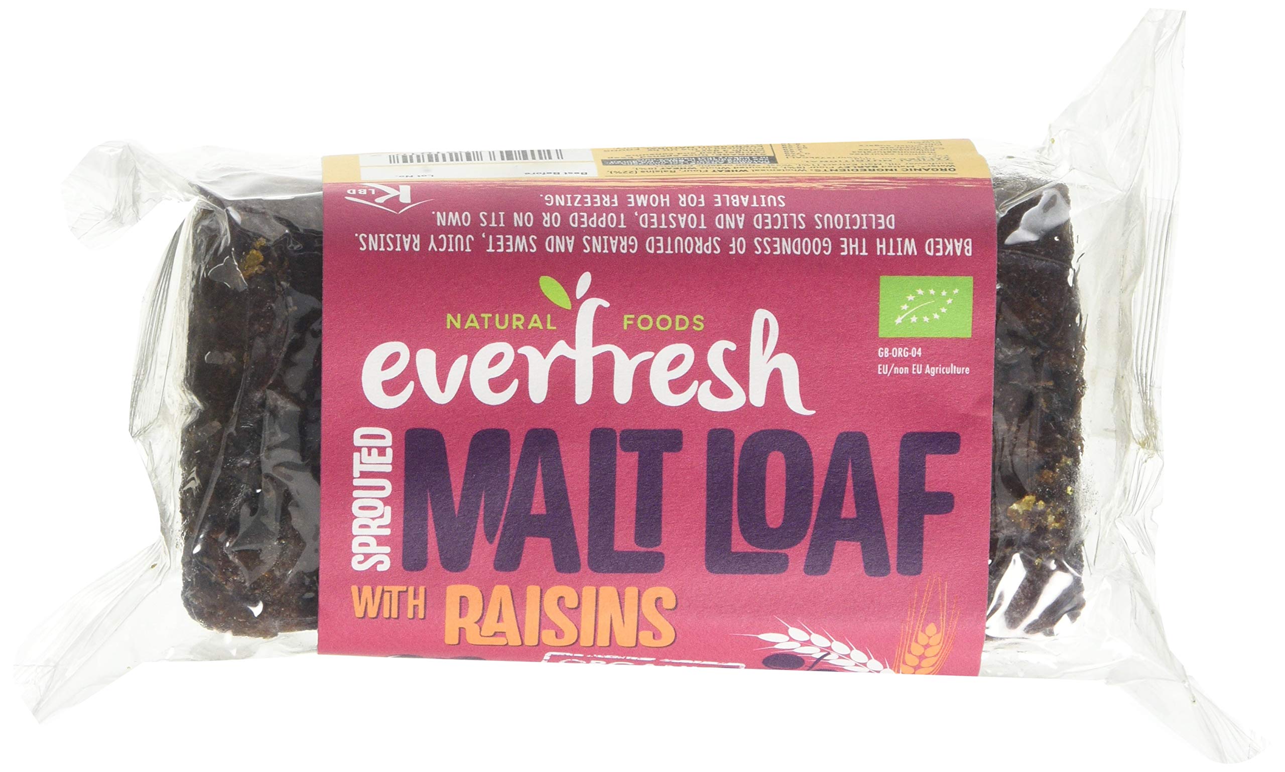 Everfresh Natural Foods | Malt & Raisin Loaf | 8 X 330G