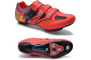 WOFADA Unisex Cycling Shoes Compatible with pelaton Bike Road Biking Shoes Men's Peleton Bicycle Indoor Riding Spin Shoes with Look Delta Cleats for Men and Women SPD Clip On Spining