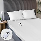 Sunbeam Electric Restful Quilted Heated Mattress Pad Full 75" x 54" 12 Heat Settings 12-Hour Auto Shut-Off Extra-Cozy Fabric Deep Pocket Fit Machine Washable