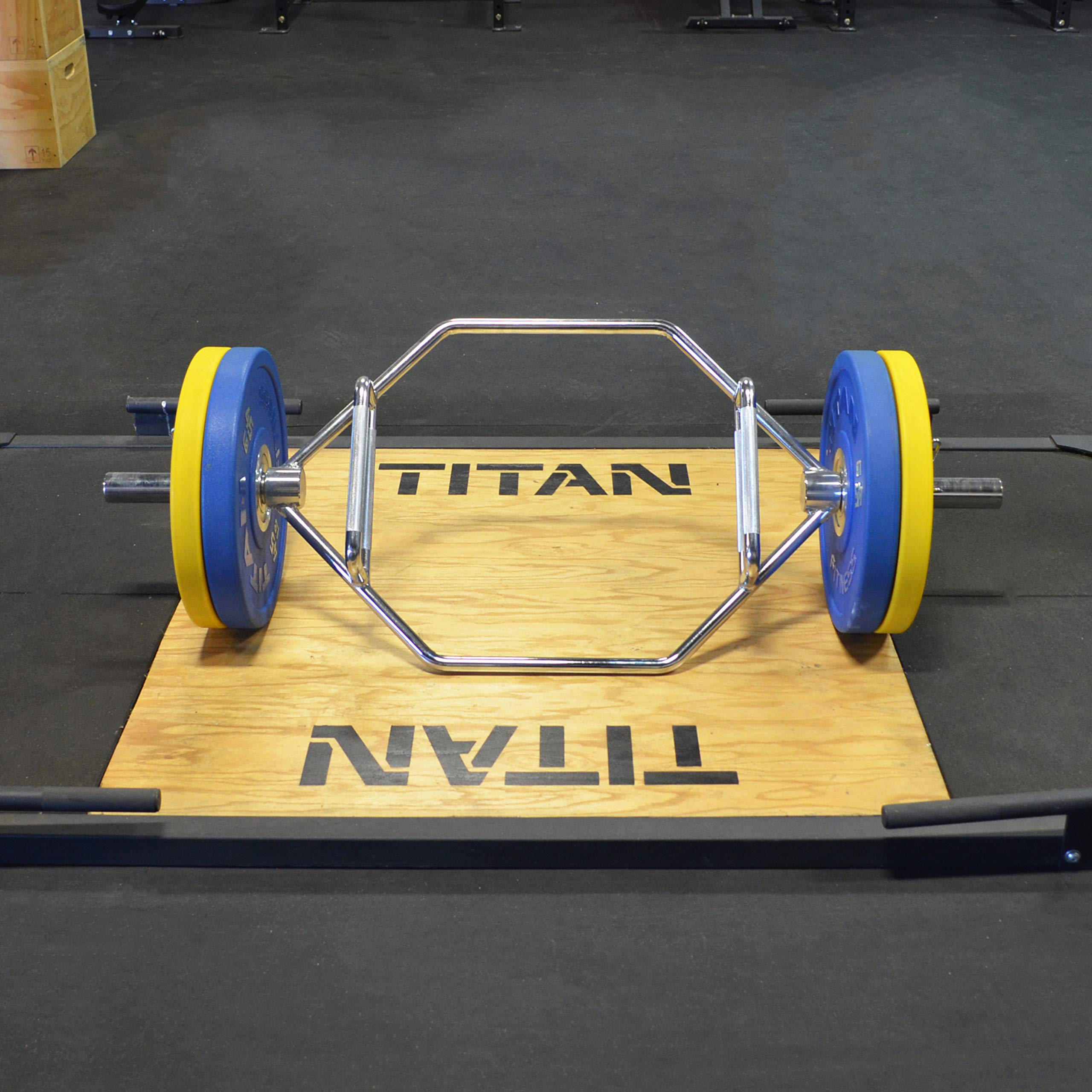 Titan Hex Bar for Olympic Weight Lifting and Bodybuilding, Barbell