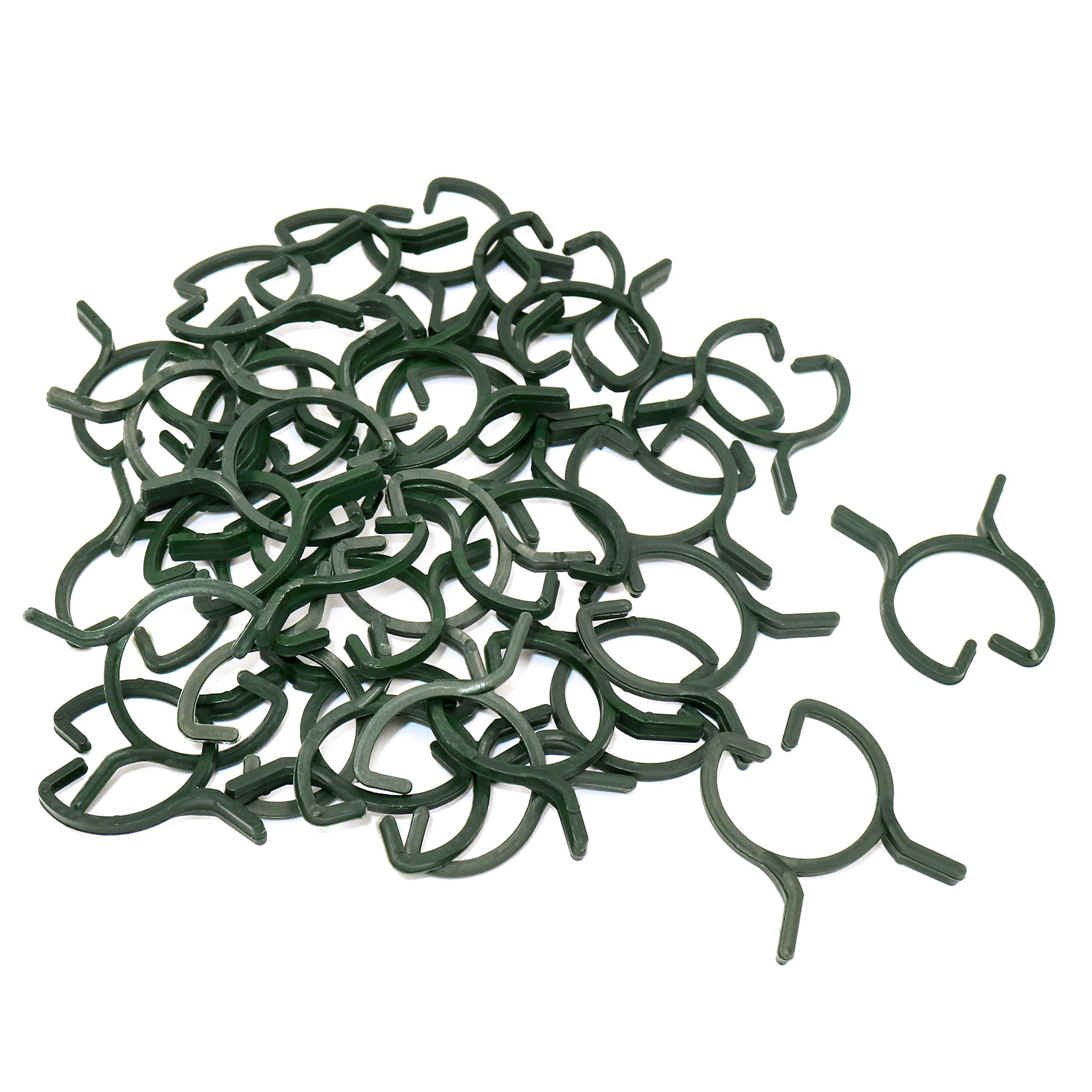 100 Pcs Plant Clips Garden Clips Vine Fixing Clips for Plant Stem Support (M)