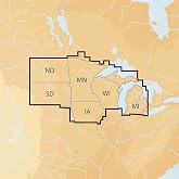 Navionics Plus Regions North Lake Charts on SD/MSD,Black