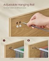 VASAGLE 2-Drawer Filing Cabinet Mobile File Cabinet Home Office Straw Yellow view 7