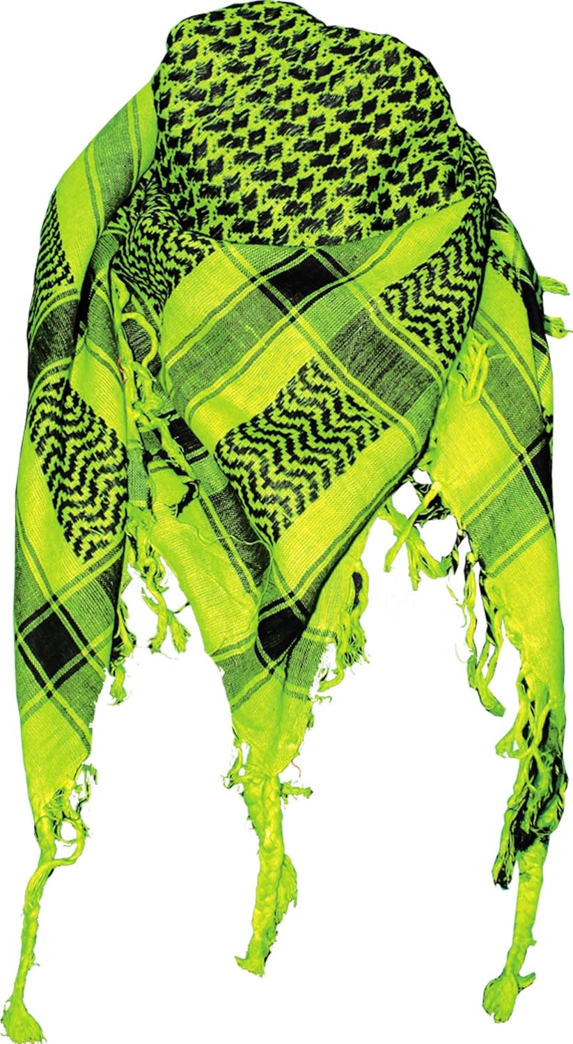 Pal stinenser Tuch Schal Neon Gr n Schwarz