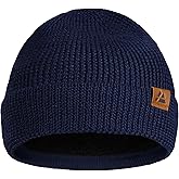 DANISH ENDURANCE Merino Wool Beanie for Men & Women, Fleece Lined Hat, Soft, Stretchy, Fisherman Beanie, Warm Wool Hat