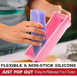 LERYKIN Rectangular Soap Mold Kit with Cutter- 42oz